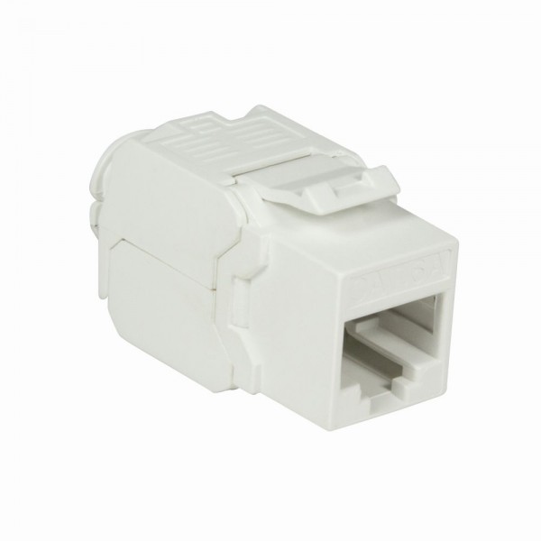 RJ45 Einbaubuchse Kat.6A ungeschirmt, 180° werkzeuglos, kleine Bauform , LogiLink® [NK4004]