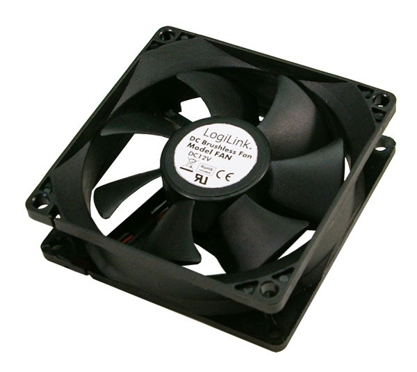 LogiLink® Gehäuselüfter 120mm, Y- Stromkabel, schwarz [FAN103]