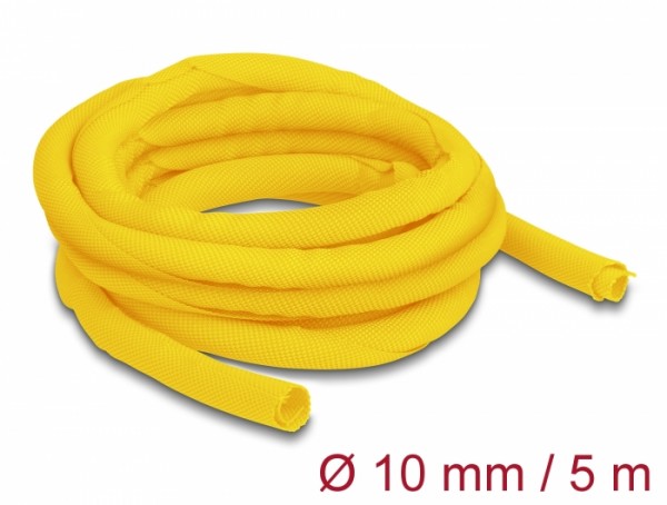 Gewebeschlauch selbstschließend hitzebeständig 5 m x 10 mm gelb, Delock® [20872]