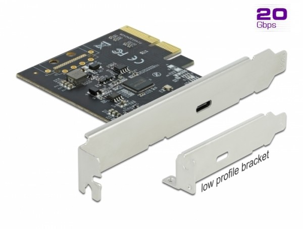PCI Express x4 Karte zu 1 x extern SuperSpeed USB 20 Gbps (USB 3.2 Gen 2x2) USB Type-C™ Buchse , Delock® [89036]