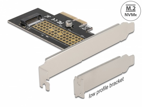 PCI Express x4 Karte zu 1 x intern NVMe M.2 Key M 80 mm - Low Profile Formfaktor, Delock® [90047]