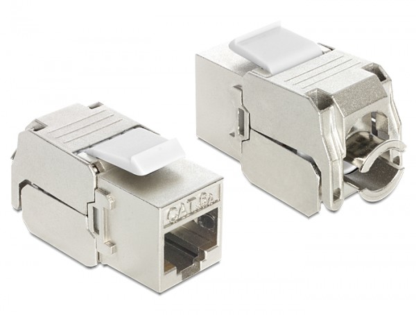 Cat.6A Keystone Jack, RJ45 Buchse an LSA, geschirmt, Delock® [86205]