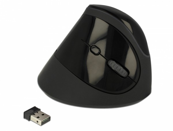 Ergonomische USB Maus vertikal - kabellos, Delock® [12599]