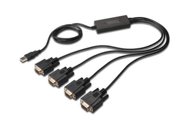 USB 2.0 zu RS232*4 Kabel, 1.5M ,Chipsatz: FT2232H Digitus® [DA-70159]