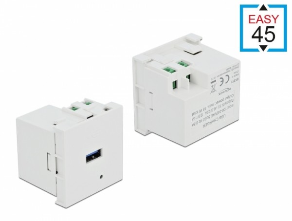 Easy 45 USB Ladeportmodul 1 x USB Typ-A , Delock® [81311]