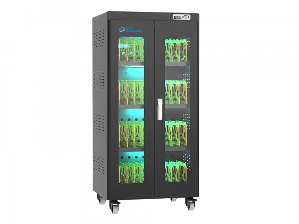 Good Connections® ANTARES N40E Notebook-Ladewagen bis 15,6", UV-C Desinfektion, Einschaltverzögerung, schwarz