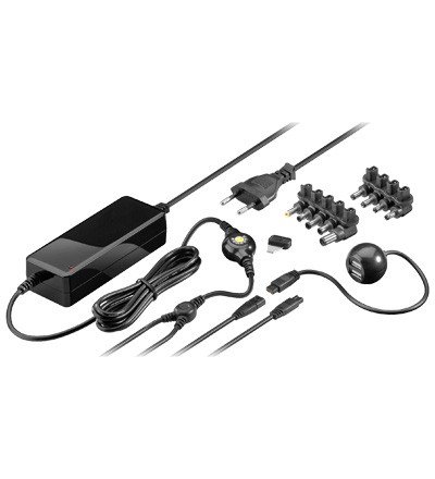 Universal Notebooknetzteil 3500mA, 65W, mit 2 USB Anschlüssen