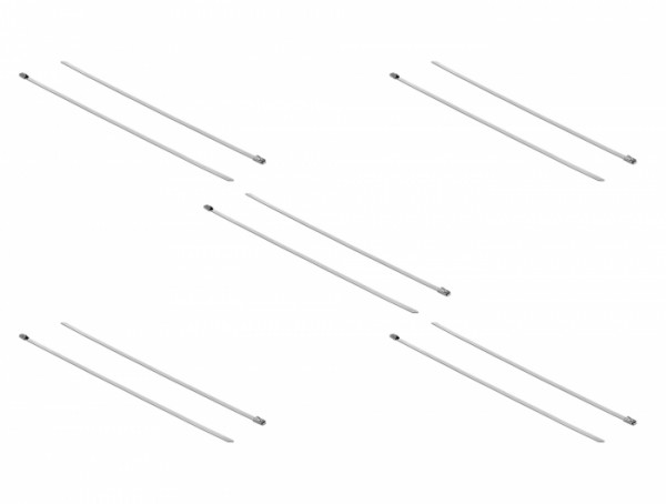 Edelstahlkabelbinder L 500 x B 4,6 mm 10 Stück, Delock® [18770]