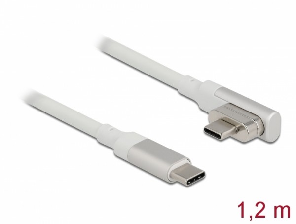 Magnetisches Thunderbolt™ 3 USB-C™ Kabel 4K 60 Hz Stecker zu Stecker gewinkelt 1,20 m, Delock® [86703]