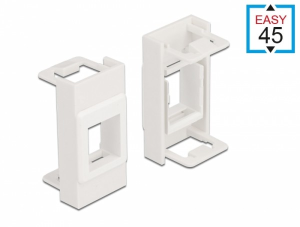 Easy 45 Modul Keystone Halterung 22,5 x 45 mm, weiß, Delock® [81353]