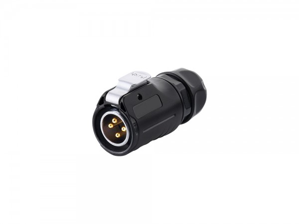 Industrie-Steckverbinder S1 - Power (4-Pin) Stecker mit Klick-Arretierung, Lötanschluss, M20, IP65/67, Good Connections®