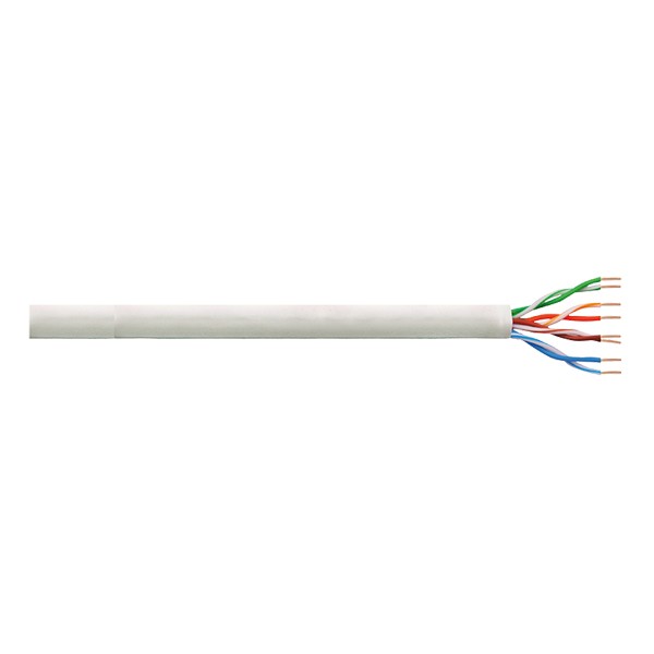 LAN Patchkabel U/UTP Kat.6 Cu PrimeLine PVC, grau, 100m, LogiLink® [CPV0021]
