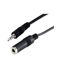 Stereo Adapterkabel 6,3mm Buchse an 3,5mm Stecker, Länge: 0,2m, Good Connections®