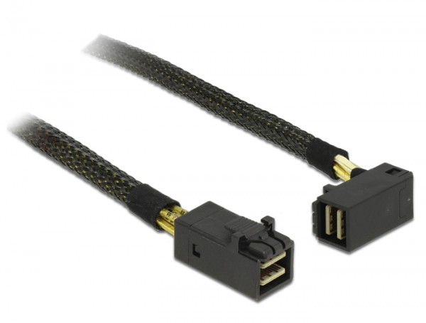 Kabel Mini SAS HD SFF-8643 an Mini SAS HD SFF-8643 gewinkelt 1m, Delock® [83643]