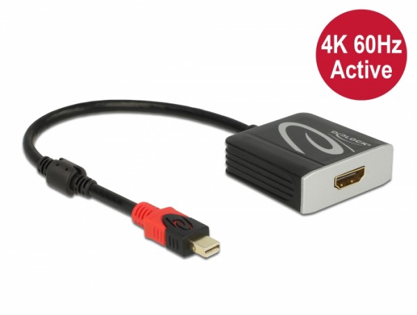 Aktiver mini DisplayPort 1.4 zu HDMI Adapter 4K 60 Hz (HDR) , Delock® [65302]