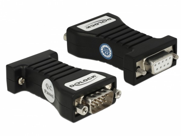 Isolator 1 x Seriell RS-232 DB9 Buchse zu 1 x Seriell RS-232 DB9 Stecker 3 kV, Delock® [62921]