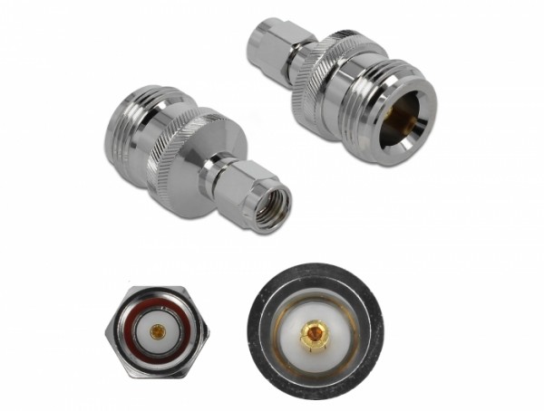 Adapter N Buchse an RP-SMA Stecker 10 GHz, Delock® [89985]