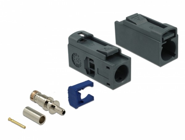 FAKRA G Buchse 25 mm (lang) zum Crimpen, Delock® [89691]