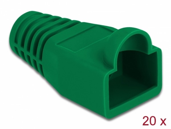 Knickschutztülle für RJ45 Stecker grün 20 Stück, Delock® [86726]