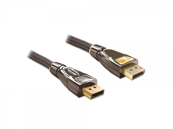 Anschlusskabel, Displayport Stecker zu Stecker, 2m, PREMIUM, Delock® [82771]