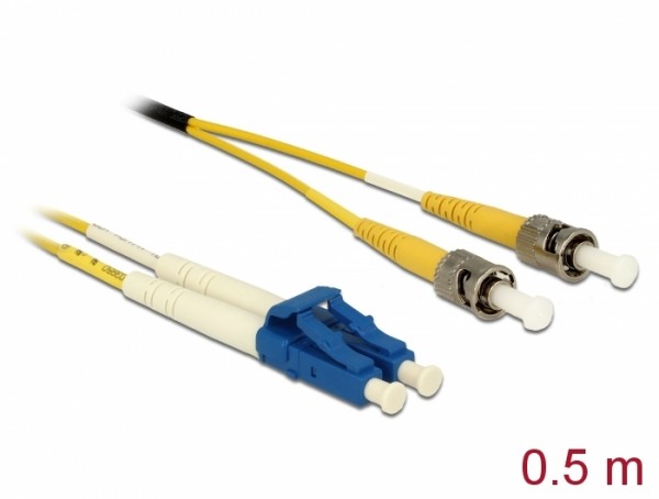 Kabel Lichtwellenleiter LC > ST Singlemode OS2 2 m, Delock® [86569]