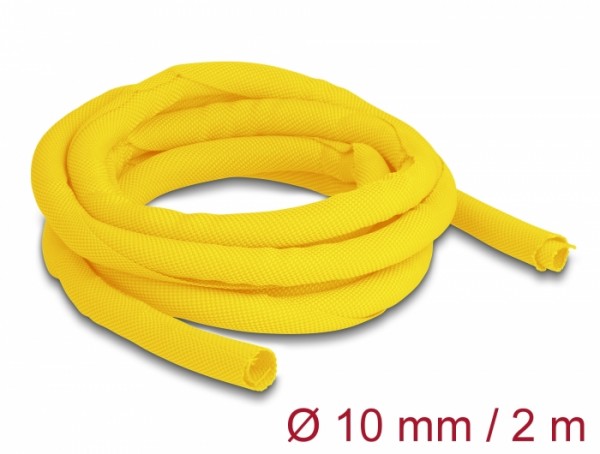 Gewebeschlauch selbstschließend hitzebeständig 2 m x 10 mm gelb, Delock® [20868]