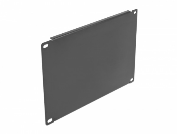 10" Netzwerkschrank Blindabdeckung 4 HE schwarz, Delock® [66663]